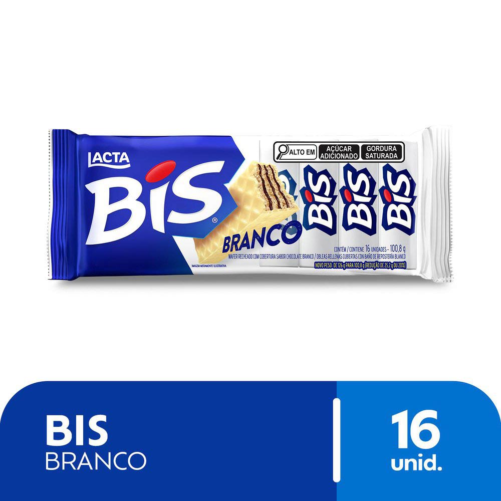 Chocolate Bis Tradicional ao Leite Lacta 100,8g